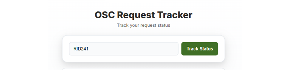 OSC Request Tracker Preview
